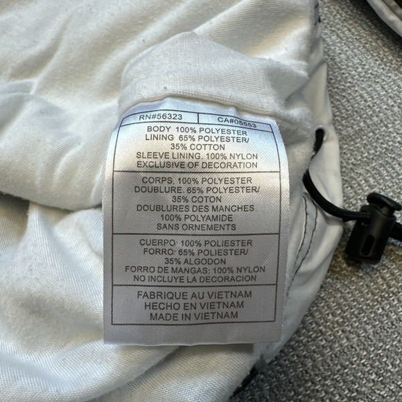 Nike Black White Windbreaker Jacket Large Y2K Retro Streetwear Track Zip Up - Picture 4 of 9